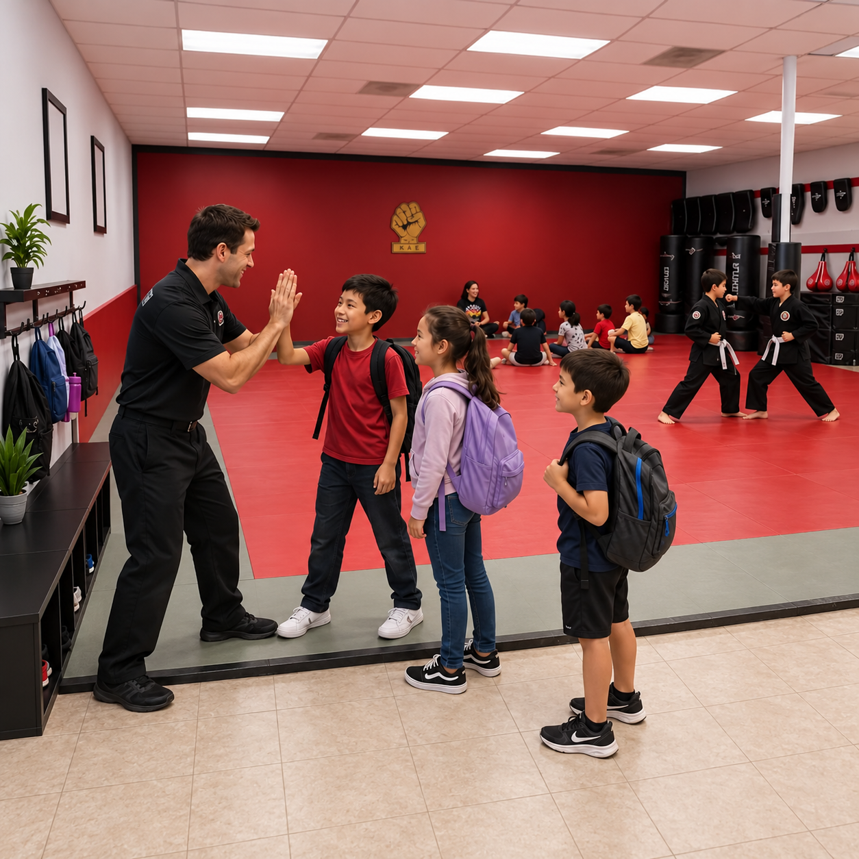 Karate Pickup Program class at Samurai Karate Dojo near Westchase