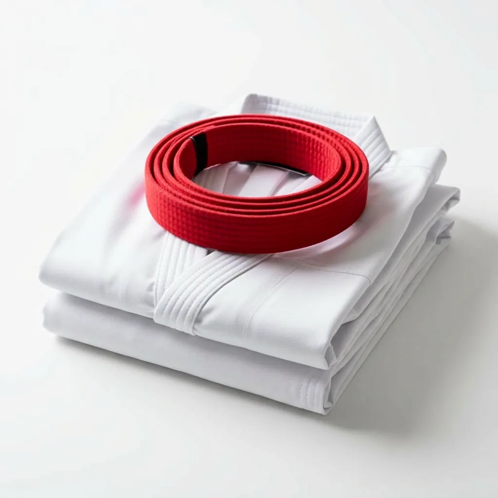 The uniform and gear included with the $29 intro offer at Samurai Karate Dojo
